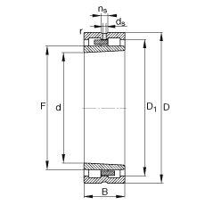 ALS NNU49/500-S-K-M-SP, (j) DIN 5412-4 ˜ʵҪߴ, ǶλS, pFF 1:12 ɷx, ּpСď(ni)϶ƹ