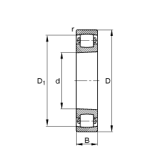 ΝLS 20218-K-MB-C3, (j) DIN 635-1 ˜ʵҪߴ, FףF 1:12