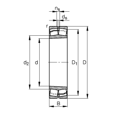 {(dio)ĝLS 22206-E1-K, (j) DIN 635-2 (bio)(zhn)Ҫߴ, FF 1:12