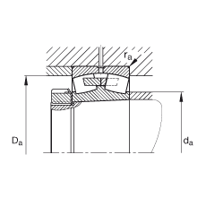 {ĝLS 24156-B-K30,  DIN 635-2 ˜ʵҪߴ, FF 1:30